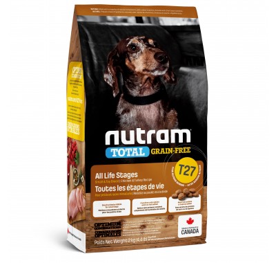 Nutram T27 Total Grain-Free с курицей и индейкой 5,4 кг 