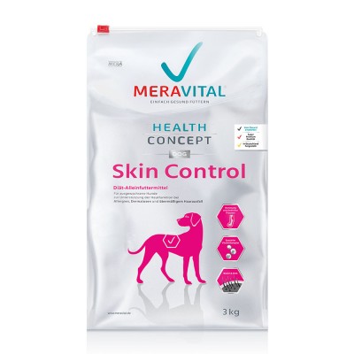 Ветеринарна дієта Mera MVH Skin Control для собак при дерматозах та надмірному випаданні шерсті 10 кг 700445 