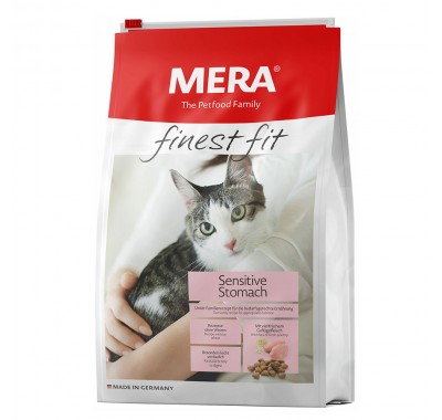 Сухий корм Mera finest fit Sensitive Stomach для чутливих котів, із свіжим м'ясом птиці і ромашкою, 10 кг 34145 