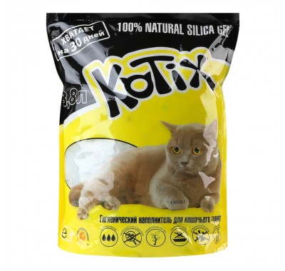 Силігелевий наповнювач для котячого лотка Kotix 3,8 л