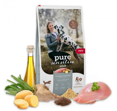 Сухий корм Mera Pure Sensitive fresh meat Truthan & Kartoffel для дорослих собак із свіжим м'ясом індички і картоплі 12,5 кг 57150 