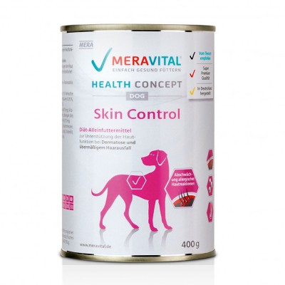Ветеринарна дієта Mera MVH Nassfutter Skin Control для собак при дерматозах та надмірному випаданні шерсті 400 г 720474 