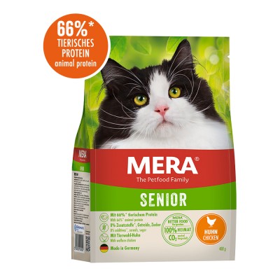 Сухий корм Mera Cats Senior Сhicken  для котів похилого віку з куркою, 400 г 38874 