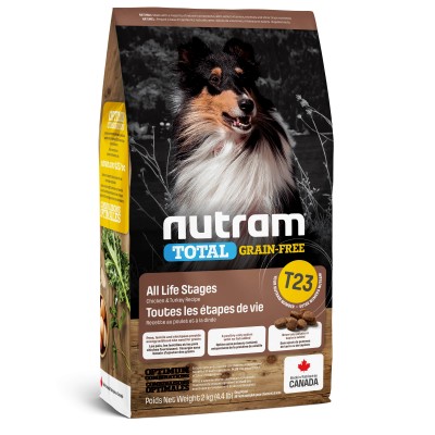 Nutram T23 Total Grain-Free з куркою та індичкою 2кг 