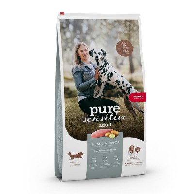 Сухий корм Mera Pure Sensitive fresh meat Truthan & Kartoffel для дорослих собак із свіжим м'ясом індички і картоплі 1 кг 57181 