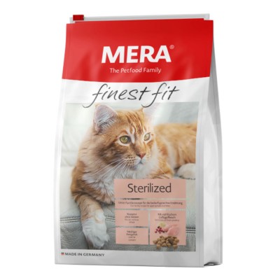 Сухий корм Mera finest fit Sterilized для стерилізованих котів, із свіжим м'ясом птиці і журавлиною 1,5 кг 34084 