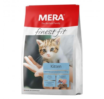 Сухий корм Mera finest fit Kitten для кошенят, зі свіжим м'ясом птиці та лісовими ягодами, 4 кг 33634 