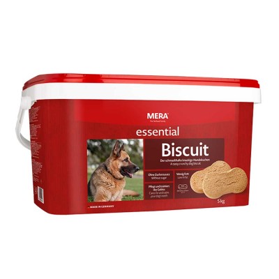 Ласощі для собак Mera essential Biscuit хрустке бісквітне печиво для собак, 5 кг 44636 