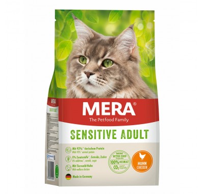 Сухий корм Mera Cats Sensitive Adult Сhicken  для дорослих котів із чутливим травленням з куркою, 2 кг 38642 