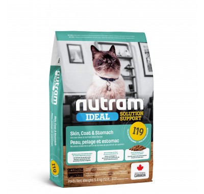 I19_NUTRAM Ideal Solution Support Skin_Coat_Stomach холістик корм д/кот.чутливе травлення, 1.13kg 