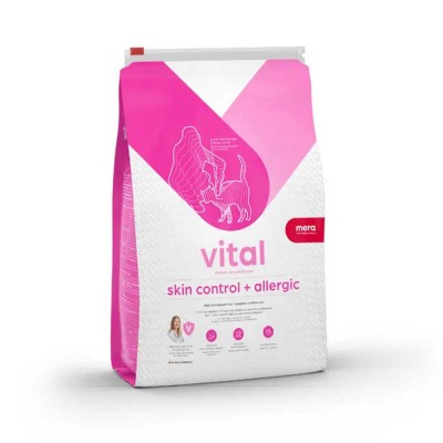 Ветеринарна дієта Mera MVH Skin Control + Allergic для котів при дерматозі та надмірному випаданні шерсті 750 г 740438 