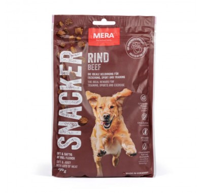 Напіввологі ласощі для собак Mera snacker Rind м'які снеки для собак із яловичиною, 200 г 46470 