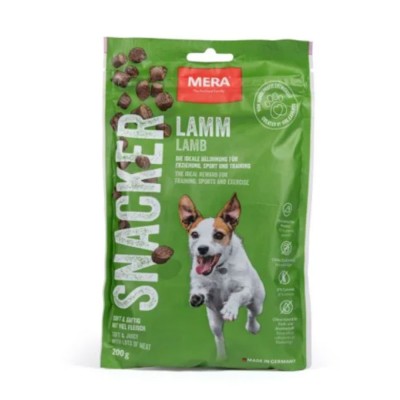 Напіввологі ласощі для собак Mera snacker Lamm м'які снеки для собак із ягням, 200 г 46370 
