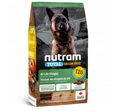 Nutram T26 Total Grain-Free с ягненком и бобовыми 2 кг 