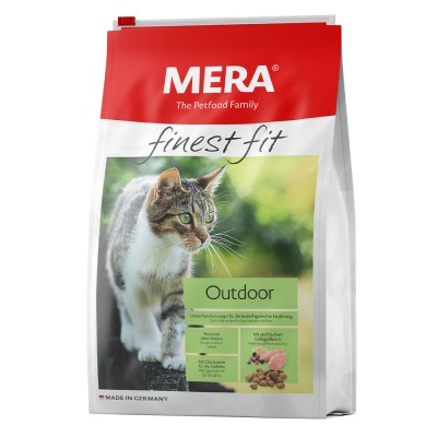 Сухий корм Mera finest fit Outdoor для котів із доступом на природу, із свіжим м'ясом птиці та лісовими ягодами, 10 кг 33845 