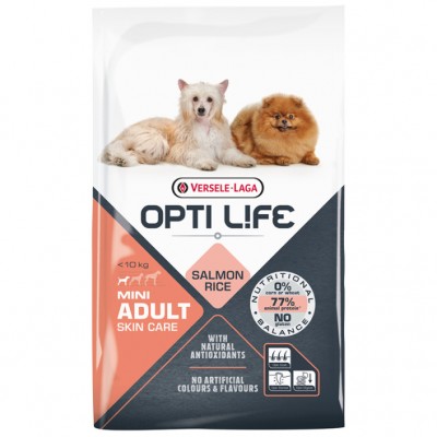 Сухий корм для собак міні та малих порід Opti Life Adult Skin Care Mini лосось 7.5кг (311493)