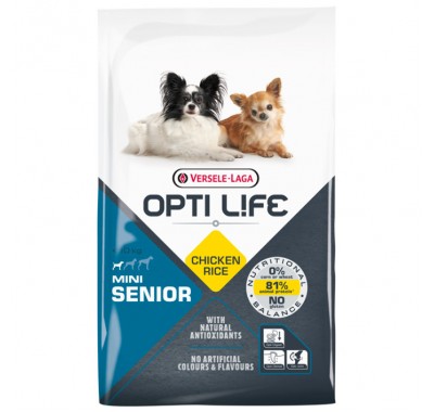 Сухий корм для літніх собак міні та малих порід Opti Life Senior Mini курка 7.5кг (311608)
