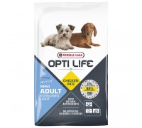 Сухий корм для стерилізованих та собак із зайвою вагою Opti Life Sterilised Light Mini курка 7.5кг (311387)