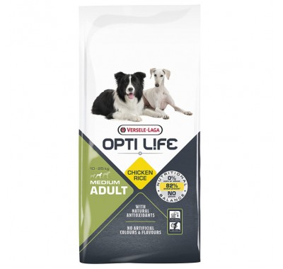 Сухий корм для собак середніх порід Opti Life Adult Medium курка 12.5кг (311431)