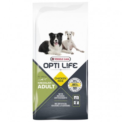 Сухий корм для собак середніх порід Opti Life Adult Medium курка 12.5кг (311431)