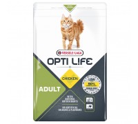 Сухий беззерновий суперпреміум корм для котів Opti Life Adult курка 2.5кг (413111)
