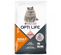 Сухий беззерновий корм для котів із чутливим травленням Opti Life Sensitive лосось 7.5кг (413227)