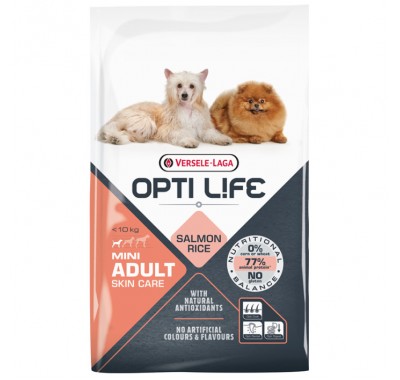Сухий корм для собак міні та малих порід Opti Life Adult Skin Care Mini лосось 2.5кг (311486)