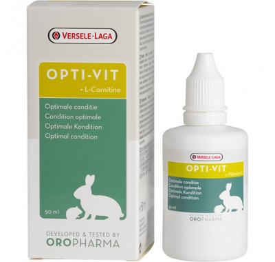 Oropharma Opti-Vit з L-карнітином, рідкі вітаміни для кроликів та гризунів 50 мл