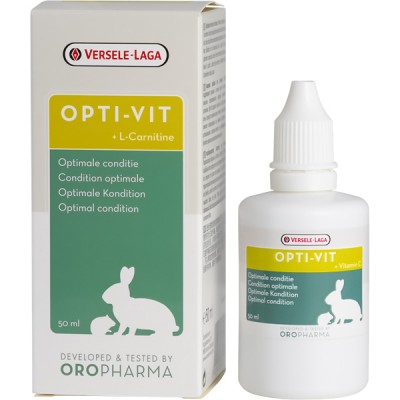Oropharma Opti-Vit з L-карнітином, рідкі вітаміни для кроликів та гризунів 50 мл