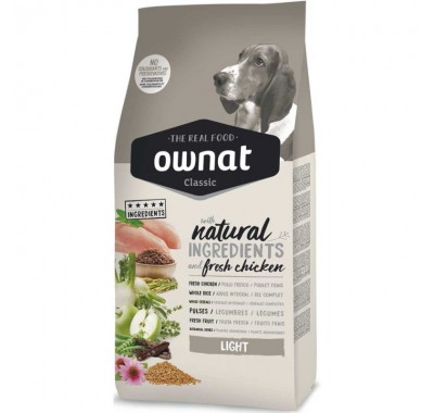 Ownat Classic Light - корм Овнат для взрослых собак с лишним весом 4 кг