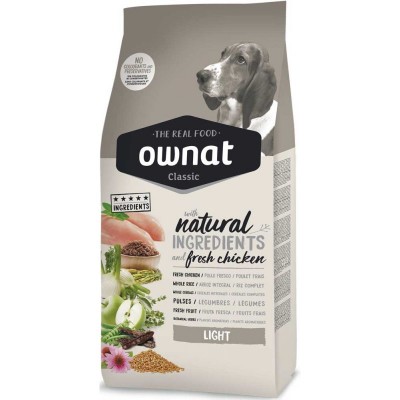 Ownat Classic Light - корм Овнат для взрослых собак с лишним весом 4 кг