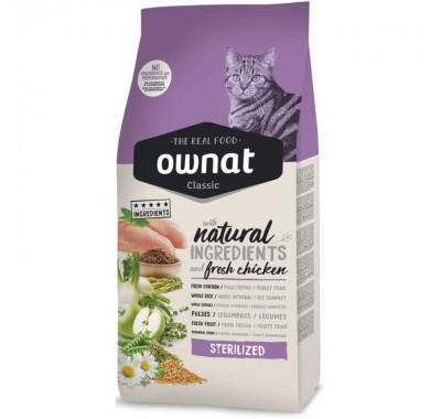 Ownat Classic Sterilized - корм Овнат для взрослых стерилизованных кошек 4 кг