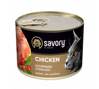 Вологий корм Savory для стерилізованих кішок, з куркою, 200 г 30754
