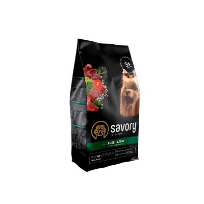 Сухий корм Savory для собак гурманів малих порід, зі свіжим ягнятком, 1 кг 30310