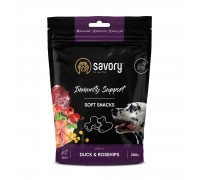 М'які ласощі Savory для зміцнення імунітету собак, качка та шипшина, 200 г 31331