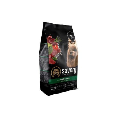 Сухий корм Savory для собак гурманів малих порід, зі свіжим ягнятком, 3 кг 30327