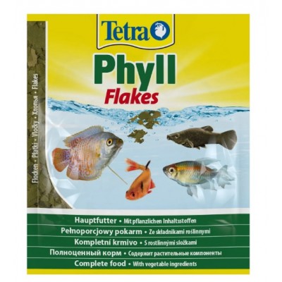 Корм для акваріумних риб Tetra Phyll Flakes (для травоїдних риб) 12г 134430