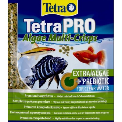 Корм Tetra PRO Algae Multi-Crisps для травоїдних риб з овочами 12г 149397