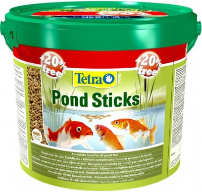 Корм для ставкових риб Tetra Pond Sticks 10л+2л (для всіх ставкових риб) 242494