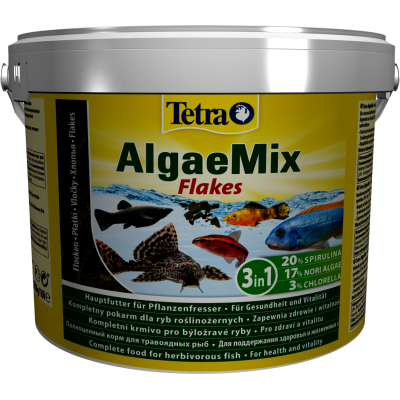 Корм для риб Tetra Algae Mix пластівці для всіх видів травоїдних риб 10л /1.75кг 284746