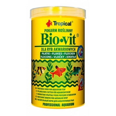 Tropical Bio-vit (пластівці) рослинний корм для всіх видів риб