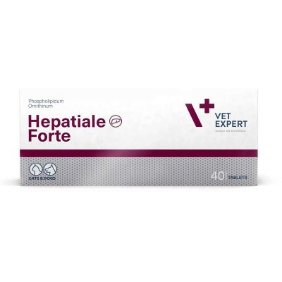 VetExpert (ВетЕксперт) Hepatiale Forte - Харчова добавка для підтримки та відновлення функцій печінки собак та котів 40 таб