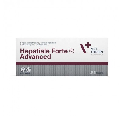 VetExpert (ВетЕксперт) Hepatiale Forte Advanced - Харчова добавка для підтримки функцій печінки собак та котів 30 таб