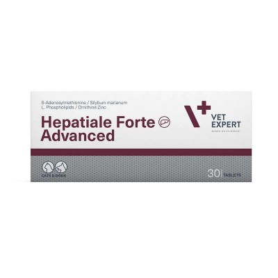 VetExpert (ВетЕксперт) Hepatiale Forte Advanced - Харчова добавка для підтримки функцій печінки собак та котів 30 таб