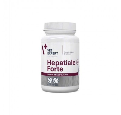 VetExpert (ВетЕксперт) Hepatiale Forte Small breed&amp;Cats - Харчова добавка для підтримки функцій печінки у собак дрібних порід та котів 40 капс