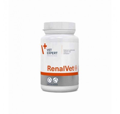 VetExpert (ВетЕксперт) RenalVet - Харчова добавка для собак та котів із симптомами хронічної ниркової недостатності 60 капс