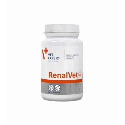 VetExpert (ВетЕксперт) RenalVet - Харчова добавка для собак та котів із симптомами хронічної ниркової недостатності 60 капс