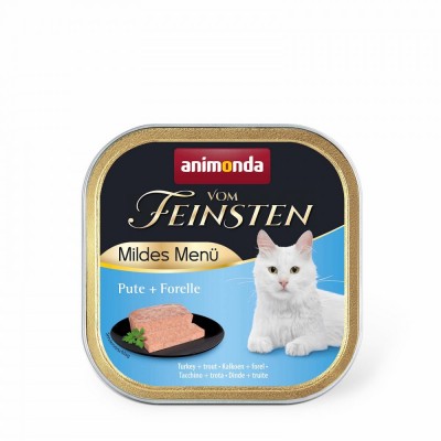 Вологий корм Animonda Vom Feinsten для дорослих кішок, з індичкою та фореллю, 100 г 83051