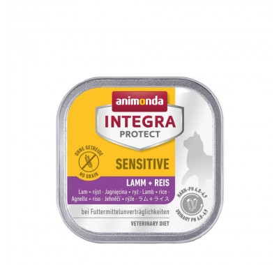 Влажный корм для кошек Integra Protect Sensitiv Lamb+Rice с пищевой непереносимостью, ягненок и рис, 100 г 86851IPR