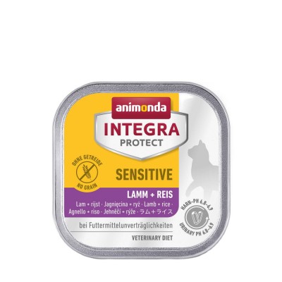 Вологий корм для кішок Integra Protect Sensitiv Lamb+Rice з харчовою непереносимістю, ягня та рис, 100 г 86851IPR